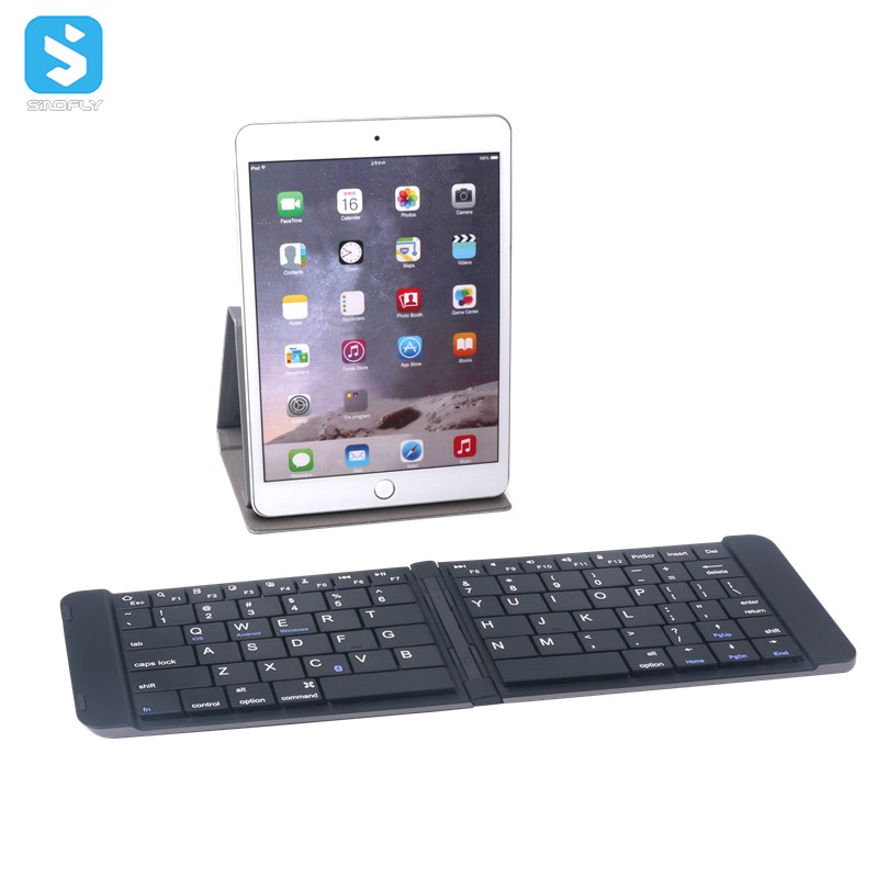 Slim portable wireless keyboard with lithium battery